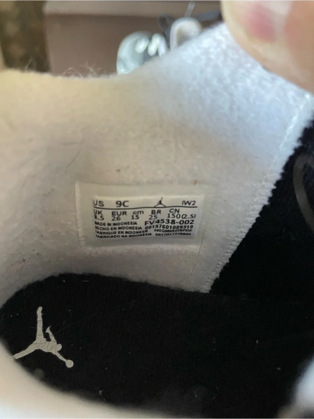 Jordan 4 retro fears Kids Gray and Black  Sneakers with White Accents
